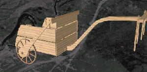 Рис. 5 Колесница древних ариев. Остатки обнаружены при раскопках Синташтинского комплекса (Южный Урал)